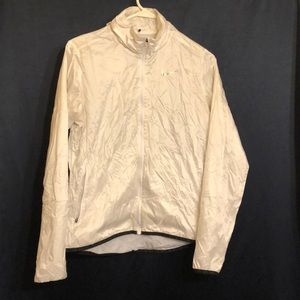 Nike GOLF Jacket w/ Hoodie in White. Size Medium. 100% Nylon.